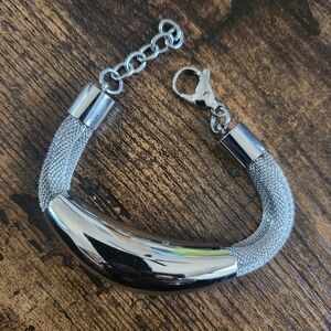 Silver Mesh Bracelet